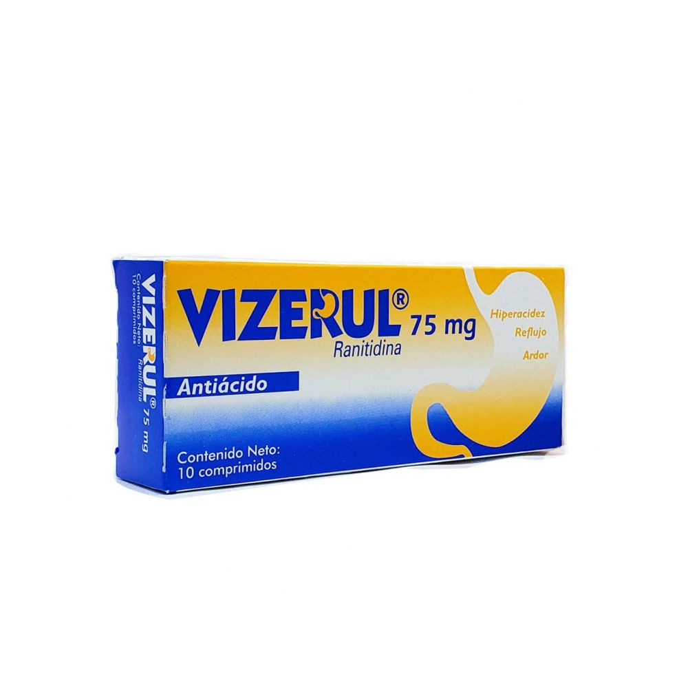 VIZERUL (RANITIDINA) 75MG X 10 COMP.