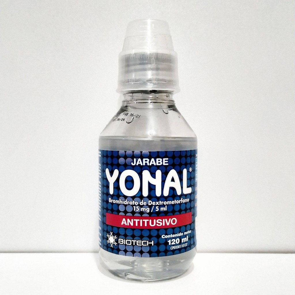 YONAL DEXTROMETORFANO 15MG/5ML JBE 120 ML