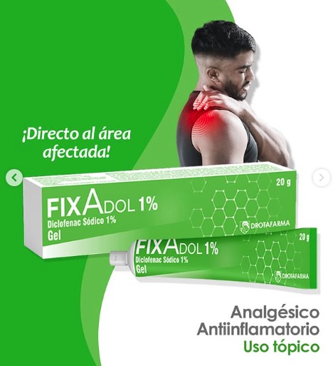 DICLOFENAC GEL 1% X 20 GR FIXADOL