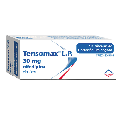TENSOMAX (NIFEDIPINA) LP 30MG X 10 CAP. BLISTER