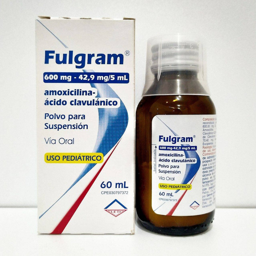 FULGRAM (AMOXICI+ACIDO CLAVU) 600MG-42,9/5ML SUSP. X 60ML