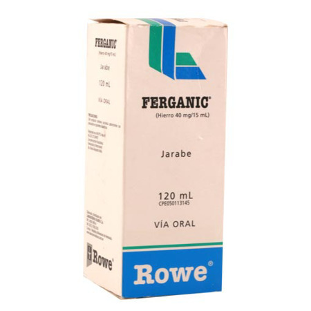 FERGANIC HIERRO 40MG/15ML JBE X 120 ML