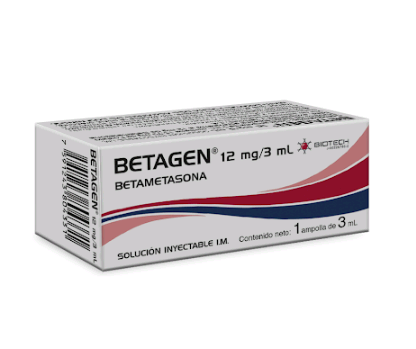 BETAGEN 12 MG X 1 AMP 3ML BETAMETASONA