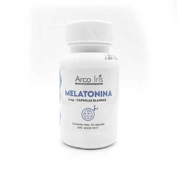 MELATONINA 3MG X 60 CAP. BLANDAS ARCO IRIS