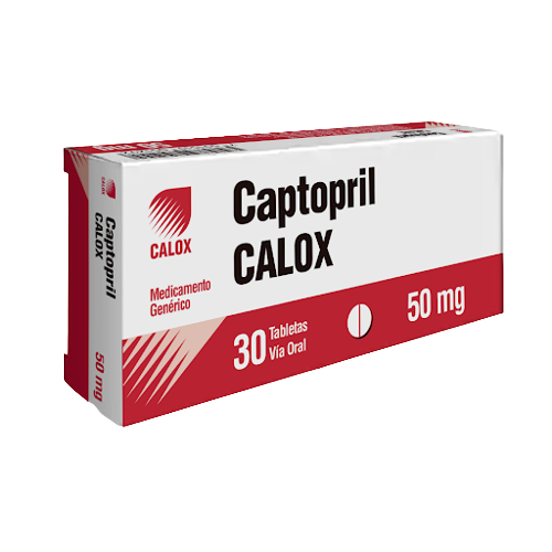 CAPTOPRIL 50MG X 30 TAB. CALOX