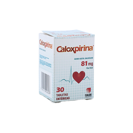 CALOXPIRINA ACIDO ACETILSALI 81MG X 30 TAB