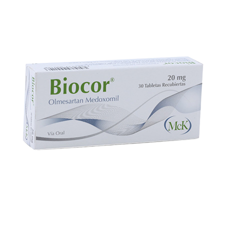 BIOCOR OLMESARTAN 20MG X 30 TAB CALOX