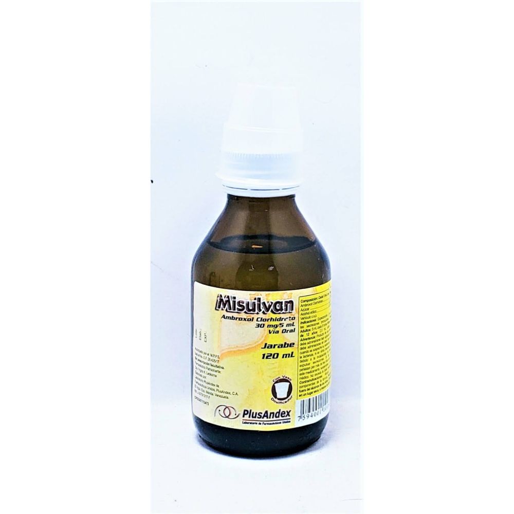 MISULVAN COMP 15MG ADULTO X 120ML AMBROXOL