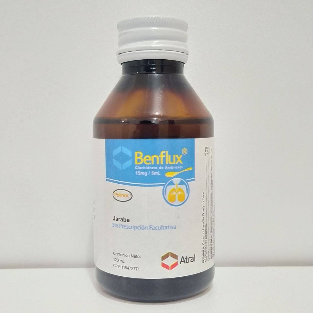 BENFLUX AMBROXOL 15MG/5ML120CC JARABE PED