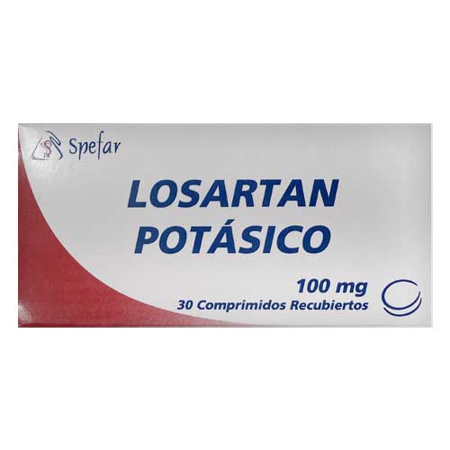 LOSARTAN POTASICO 100MG X 30 TAB SPEFAR