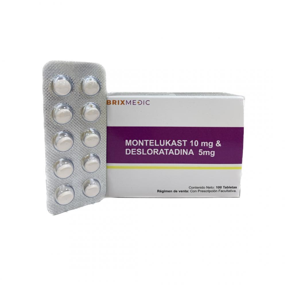 MONTELUKAST + DESLORATADINA 10MG/5MG X 10 TAB BRIXMEDIC