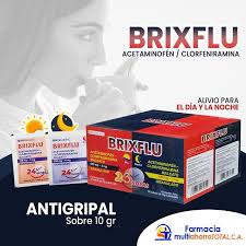 BRIXFLU DIA-NOCHE ACETAMINOFEN+CLORFENIRAMINA X 1 SOBRE GRANULADO
