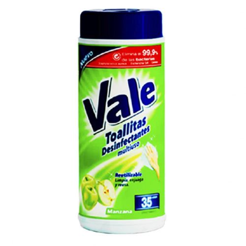 VALE TOALLITAS DESINFECTANTES MULTIUSO X 35 UND.