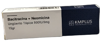 BACITRACINA + NEOMICINA 500IU/5MG UNG. X 15GR. KMPLUS