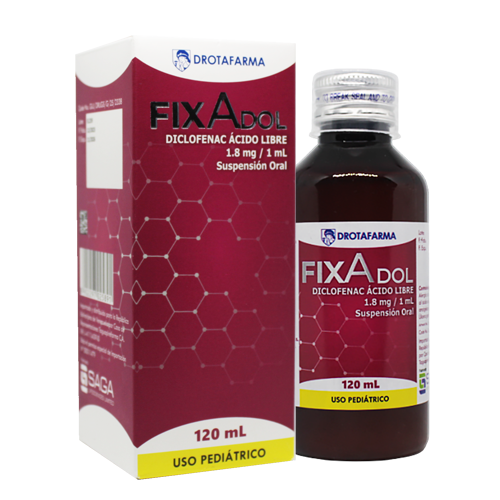 DICLOFENAC POTASICO SUSP  1.8MG 120 ML FIXADOL D-FEN