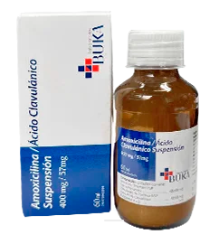 AMOXICILINA+ AC CLAVULANICO 400MG/57MGX 5ML X 60ML BUKA