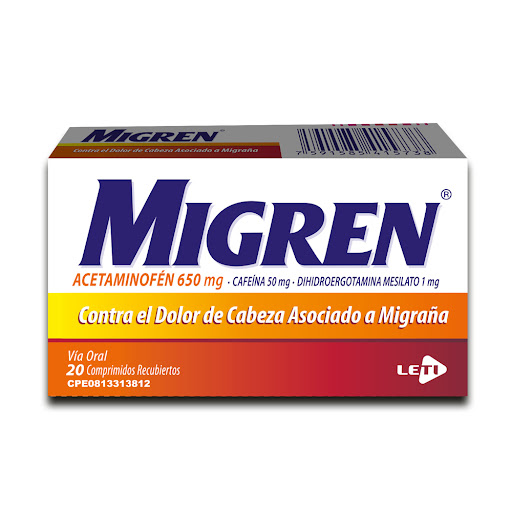 MIGREN 650MG/5MG/1MG X 10 COMP LETI