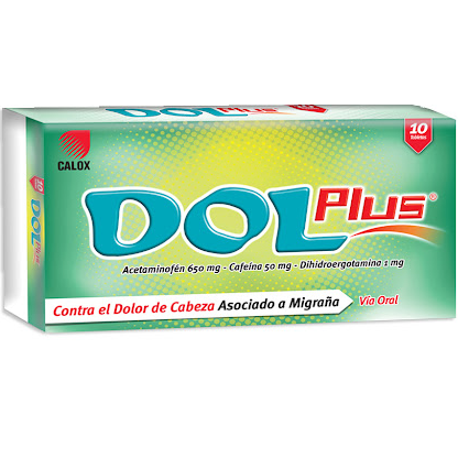 DOL PLUS X 10 TAB ACETAM CAFEI D-ERGOTA