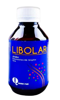 LIBOLAR DEXTROMETORFANO 15MG/5ML JBE X 120ML QUIMFAR