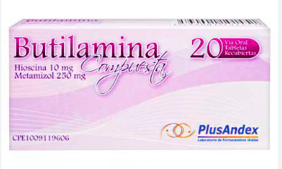 BUTILAMINA HIOSCINA+METAMIZOL 10MG/250MG X 20 TAB PLUSANDEX
