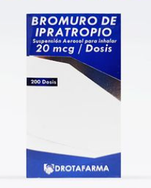 BROMURO DE IPRATROPIO 20MCG INHALADOR 200DOSIS DROTAFARMA