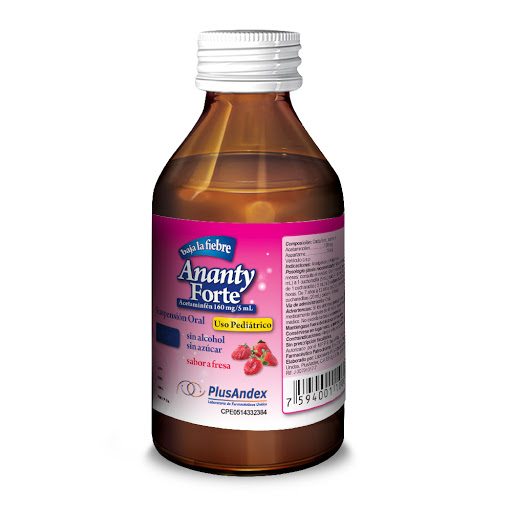 ANANTY FORTE ACETAMINOFEN JBE 160MG/5ML X 120ML
