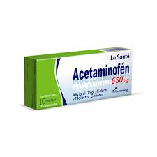 ACETAMINOFEN 650MG X 10 TAB LA SANTE