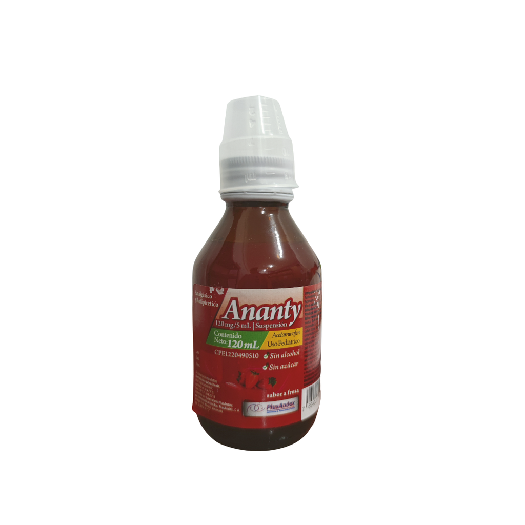 ANANTY ACETAMINOFEN JBE 120MG/5ML X 120ML