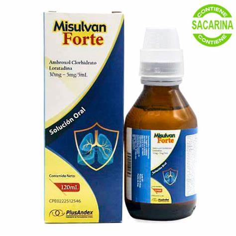 MISULVAN FORTE 30/5MG/5ML AMBROXOL LORATADINA 120ML