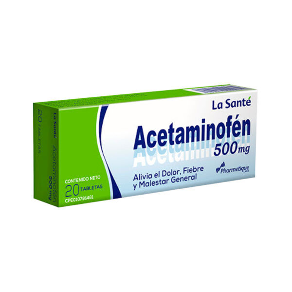 ACETAMINOFEN 650 MG X 20 TAB LA SANTE