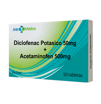 DICLOFENAC POTASICO+ACETAMINOFEN 50/500MG X 10TAB ALLBE