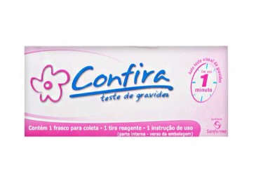 PRUEBA DE EMBARAZO X 1 CONFIRA