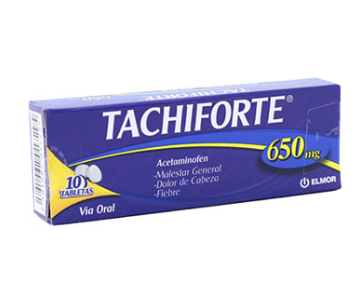 TACHIFORTE ACETAMINOFEN 650MG X 10 TAB ELMOR