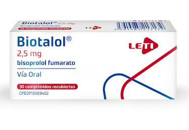BIOTALOL BISOPROLOL 2.5 MG X 30 TAB