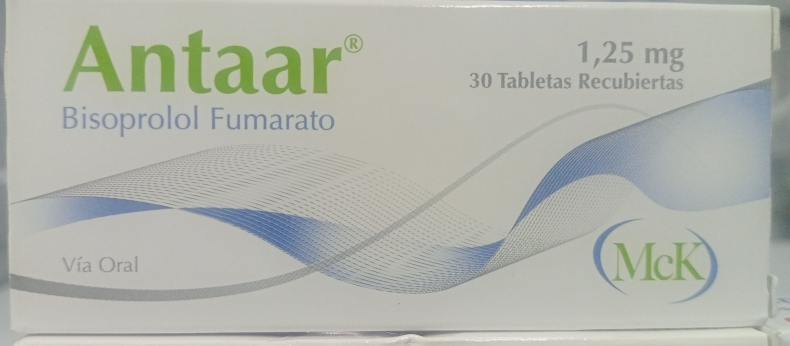 ANTAAR 1,25 MG X 30 TAB BISOPROLOL