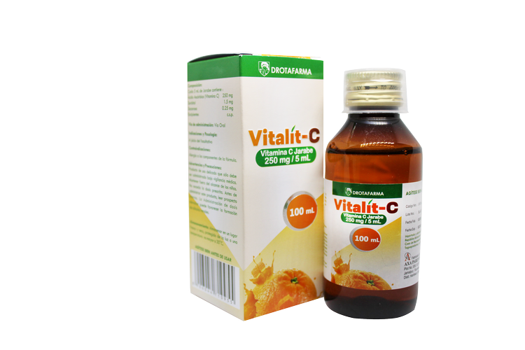 VITALIT-C VITAMINA C JBE 250MG/5ML X 100ML DROTAFARMA