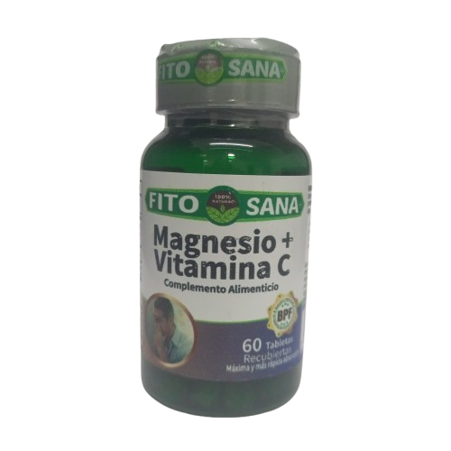 MAGNESIO+VITAMINA C X 60 TAB FITOSANA