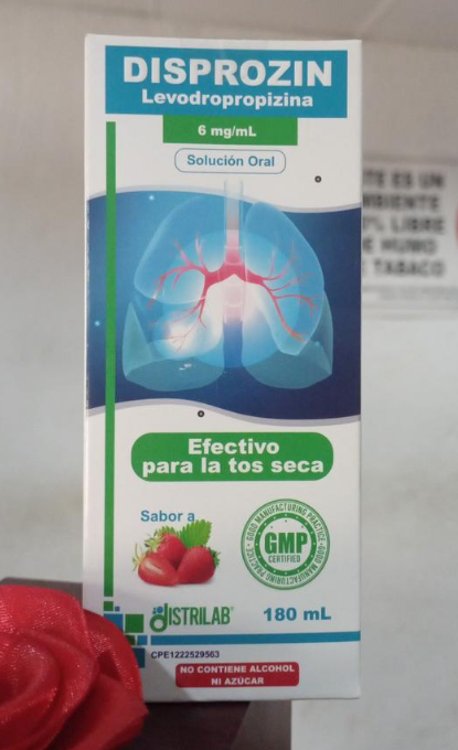 DISPROZIN SOL ORAL  6 MG/5 ML X 180 ML LEVODROPROPIZINA
