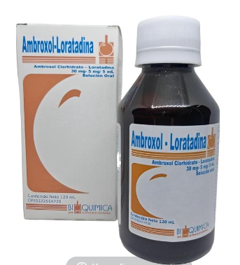 AMBROXOL+LORATADINA 30MG-5MG/5ML X120 ML BIOQUIMICA
