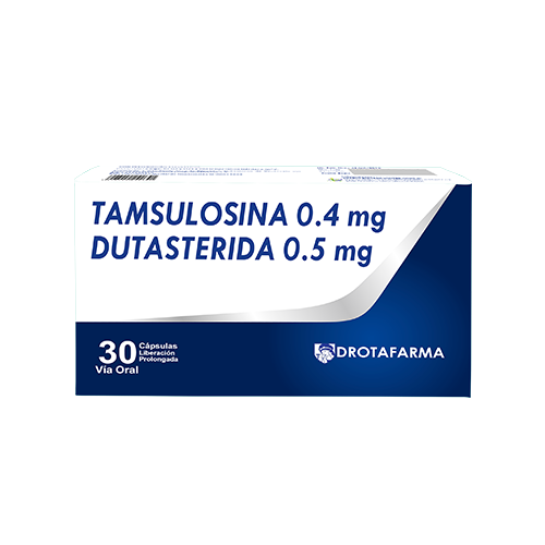 TAMSULOSINA DUDASTERIDE TAB 0.4/05 MG X 30 DROTAFARMA