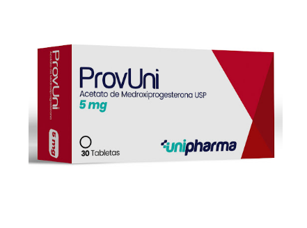 ACETATO DE MEDROXIPROGESTERONA TAB 5 MG X 30 PROVUNI