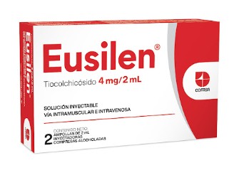 EUSILEN TIOCOLCHICOSIDO 4MG/2ML X 2 AMP IM-IV
