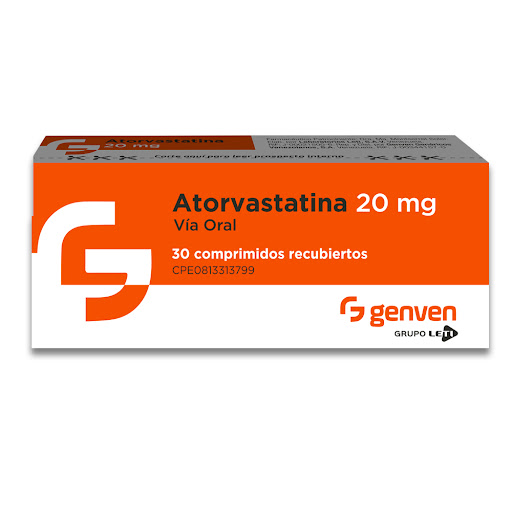 ATORVASTATINA 20MG X 30 COMP GENVEN