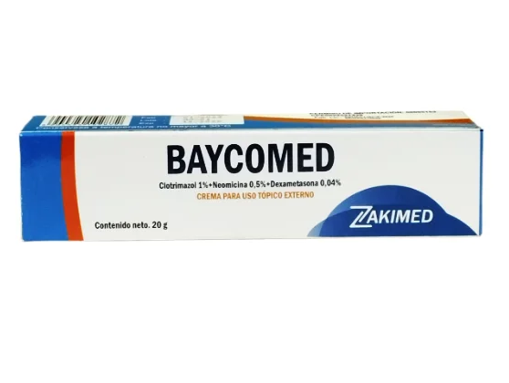 BAYCOMED CLOTRIMAZOL NEOMICINA DEXAMETASONA 20 G ZAKIMED