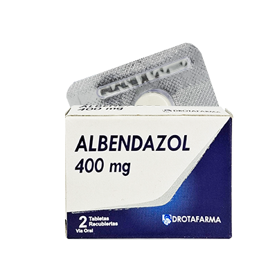 ALBENDAZOL 400MG X 2 TAB DROTAFARMA