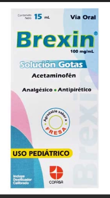BREXIN 100MG/ML ACETAMINOFEN SOL GOTAS X 15 ML COFASA