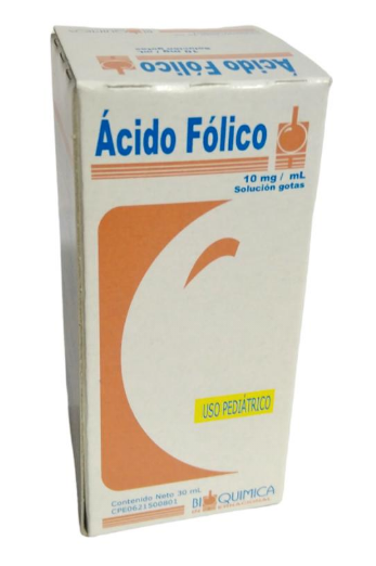 ACIDO FOLICO 10MG/ML X 30 ML GOTAS PED BIOQUIMICA