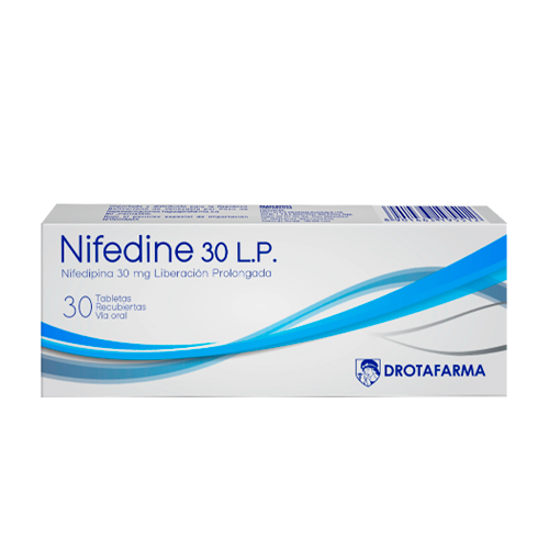 NIFEDINE 30 LP X 30 TAB NIFEDIPINA DROTAFARMA