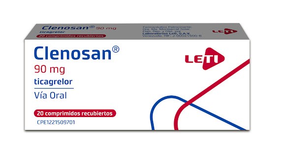 CLENOSAN TICAGRELOR 90 MG X 20 COMP LERI