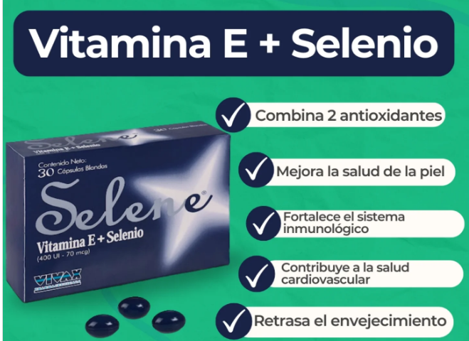 SELENE VITAMINA E + SELENIO X 30 CAPSULAS